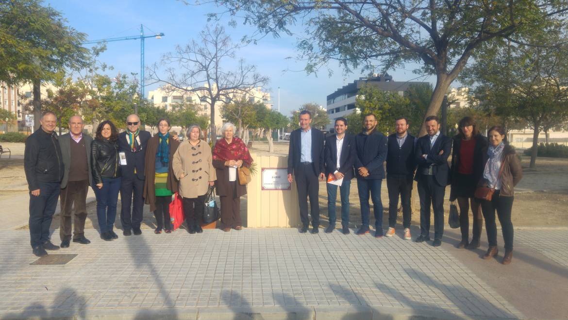 Elx dedica un jardí a Antonio de Zulueta Escolano per la seua contribució a la conservació del Palmerar