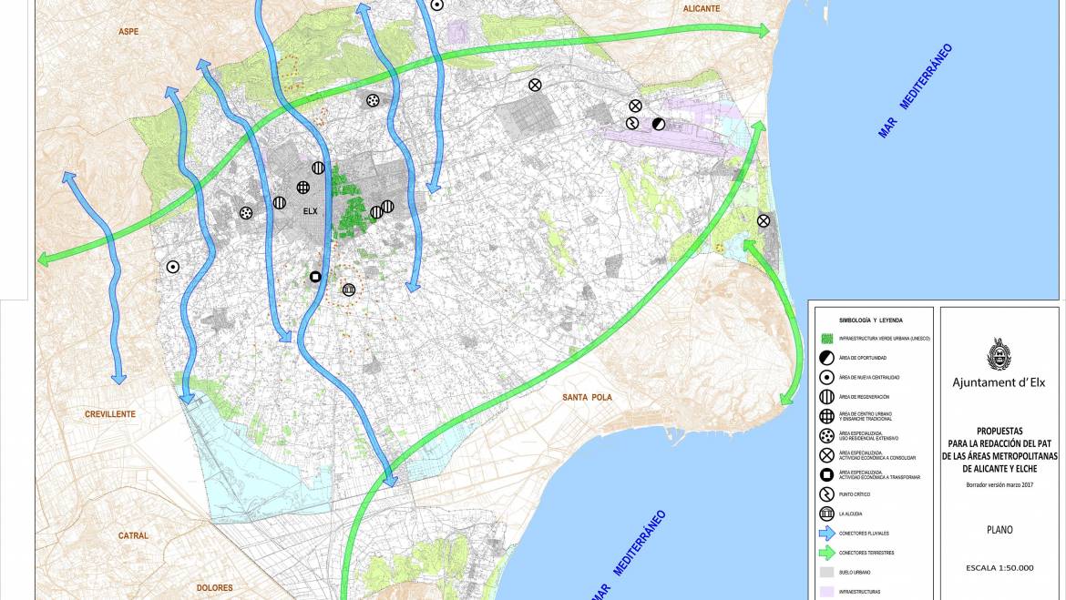 Iniciado el procedimiento de elaboración del Plan de Acción Territorial de Alicante y de Elche