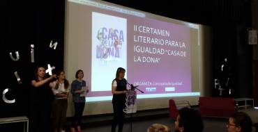 Acto de entrega de premios del Segundo Certamen Literario para la Igualdad, “Casa de la Dona”: