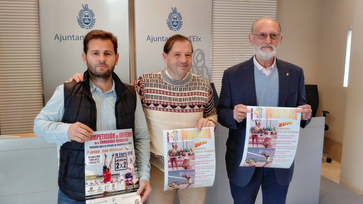 El Ayuntamiento presenta la competición de invierno de Voley Playa de la Comunidad Valenciana