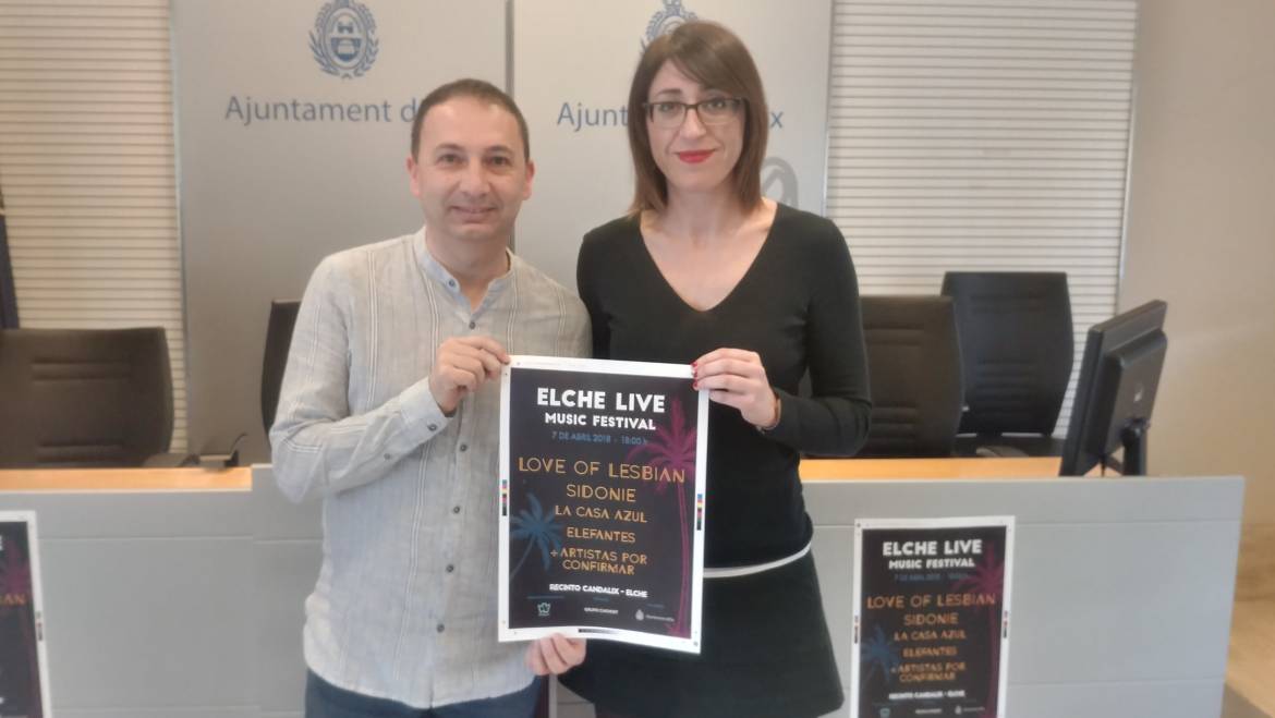 El Ayuntamiento presenta la tercera edición del Elche Live Music Festival, que tiene como cabeza de cartel a Love Of Lesbian