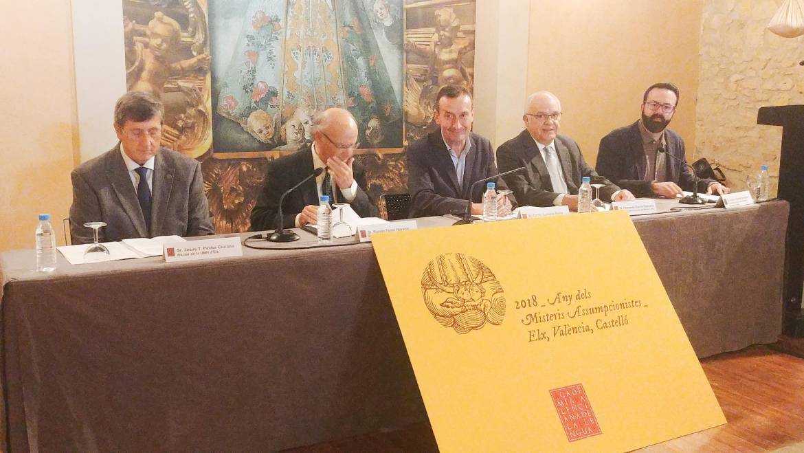 La Acadèmia Valenciana de la Llengua presenta el Any dels Misteris Assumpcionistes Valencians en Elche