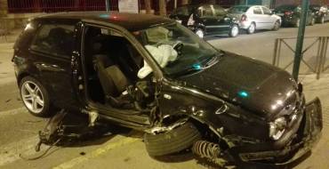 Aparatoso accidente en Fray Luis de León con nueve vehículos implicados