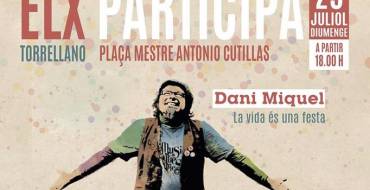 Dani Miquel actua aquest diumenge a la plaça Mestre Antonio Cutillas de Torrellano dins del programa Elx Participa