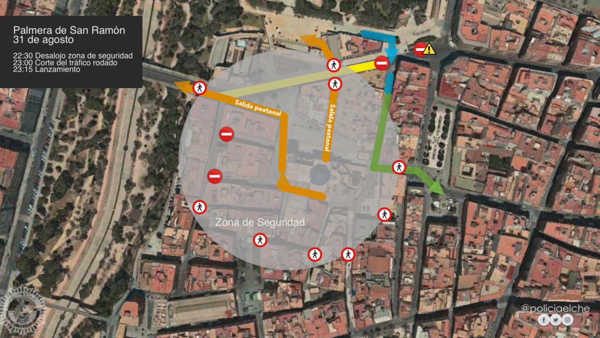 Cortes de calle o limitación de estacionamiento previstos para estos próximos días (31 de agosto al 6 de septiembre)