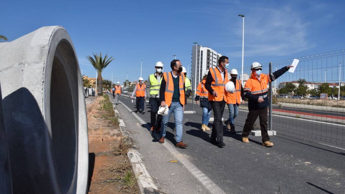 Un nuevo colector permitirá reducir los problemas de inundaciones en San Antón y la carretera de Santa Pola