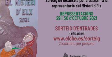 El Ayuntamiento de Elche sortea cuatro entradas para las representaciones del Misteri d’Elx los días 29 y 30 de octubre