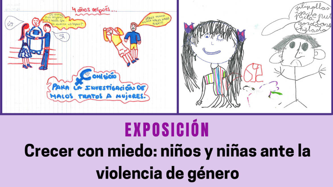 Los dibujos realizados por niños y niñas víctimas de violencia de género protagonizan una exposición en Las Clarisas