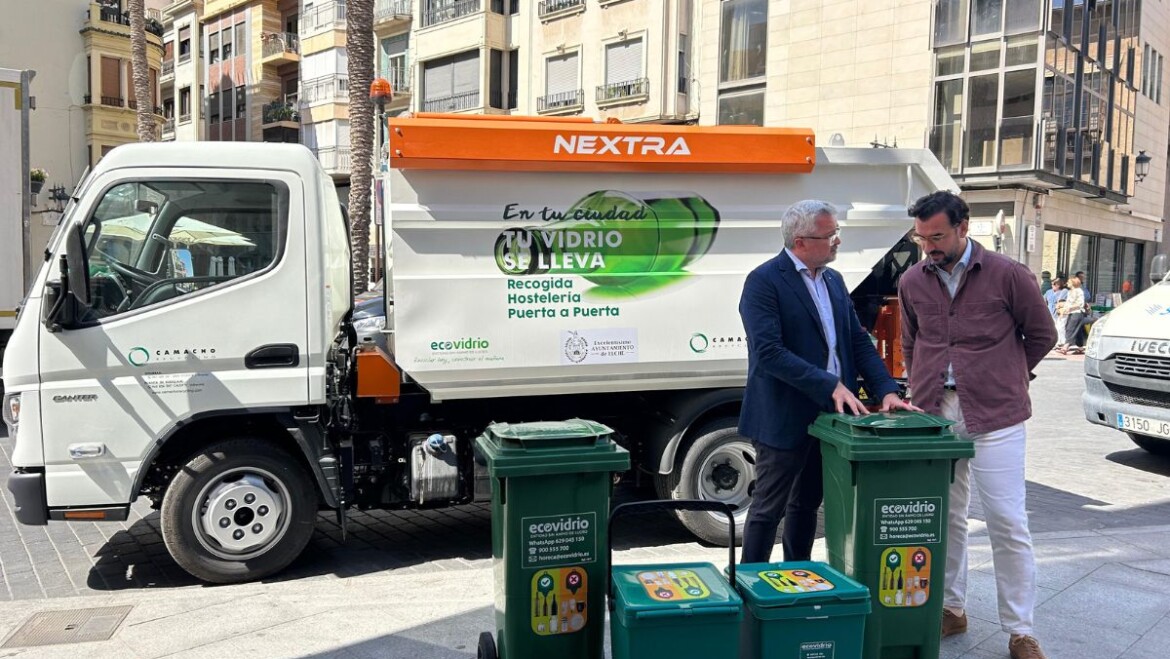El Ayuntamiento y Ecovidrio lanzan la campaña ‘Puerta a Puerta’ de recogida de residuos en hostelería