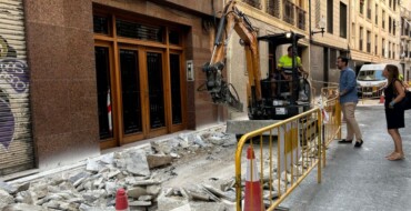 Avanzan las obras de mejora de la accesibilidad en la calle Sant Jordi