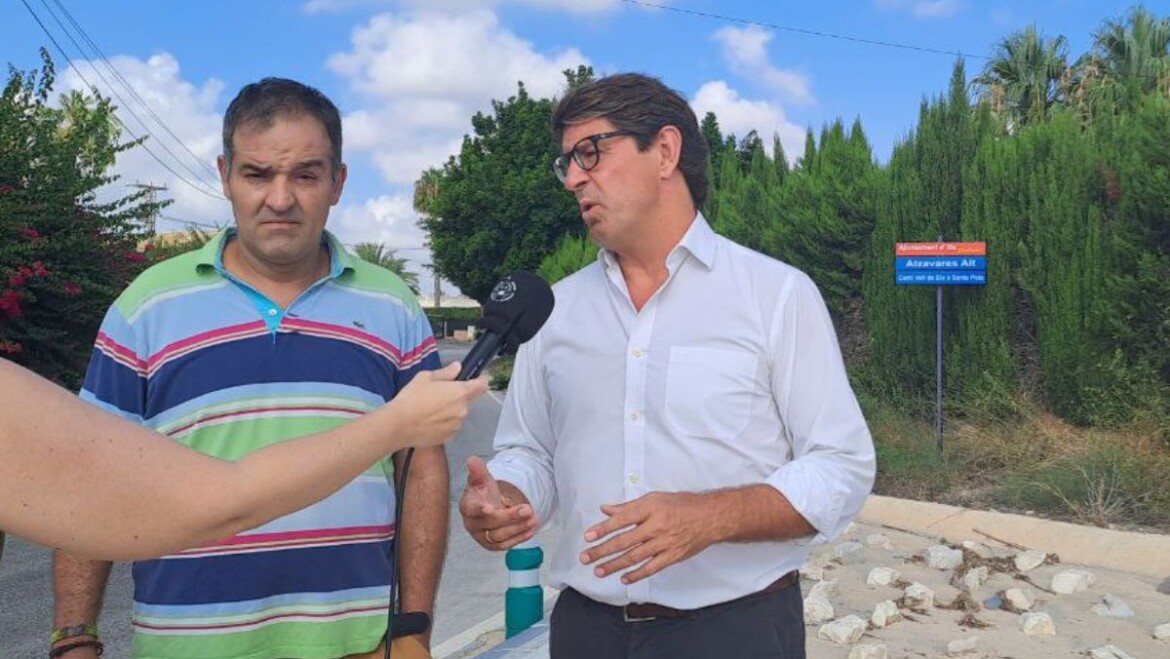 Les obres de pluvials reduïxen la concentració d’aigua a la carretera de Santa Pola