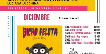 Cuentacuentos y taller familiar de “Bichos navideños” en las Bibliotecas Infantiles-Juveniles Municipales